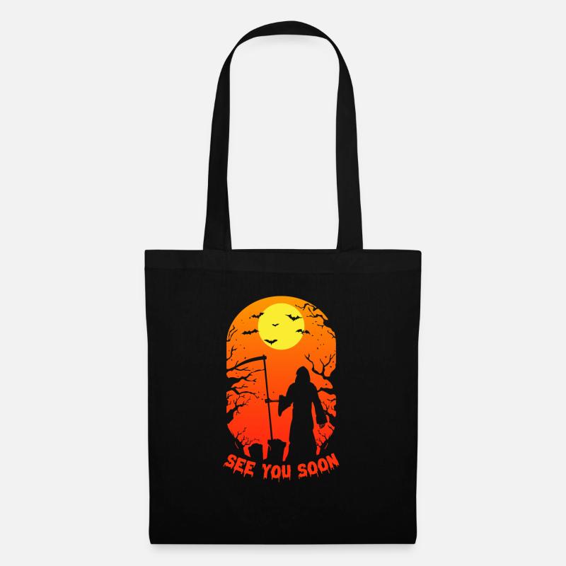 Grim Reaper See You Sense Engel des Todes Hallowee - Stoffbeutel - Schwarz