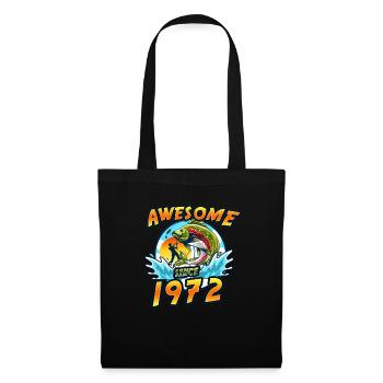 Awesome since 1972. Angel, Angler's Birthday - Tote Bag - black - Front