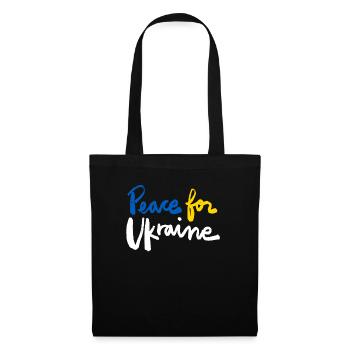 Soutenez l’Ukraine, la paix et non la guerre - Sac en tissu - noir - Devant