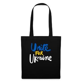 Stand with Ukraine Peace No War - Stoffbeutel - Schwarz - Vorne