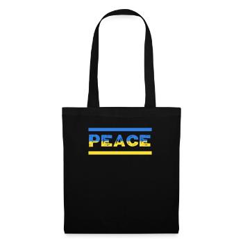 Soutenez l’Ukraine, la paix et non la guerre - Sac en tissu - noir - Devant