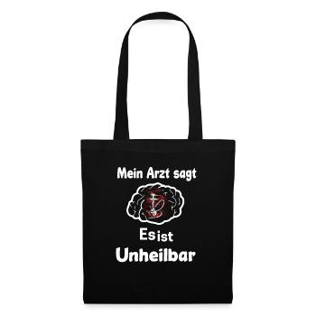 Shisha Tshirt Herren Damen Wasserpfeife Pfeife - Stoffbeutel - Schwarz - Vorne