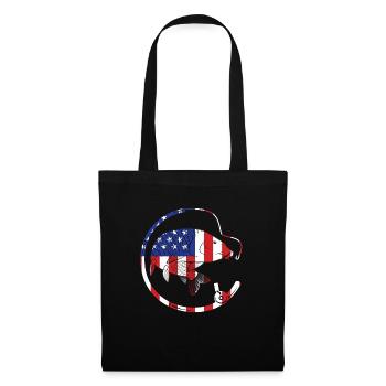 Fisherman USA Flag Patriotic American - Sac en tissu - noir - Devant