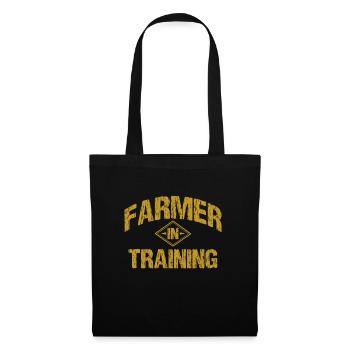 Farmer in training Farm son children - Tote Bag - black - Front
