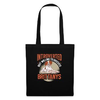 French Brittany Spaniel Epagneul Breton Gift - Tote Bag - black - Front