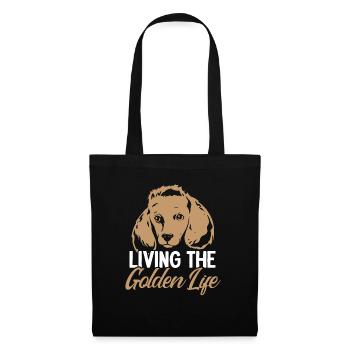 Living The Golden Life Goldendoodle Dog Owner - Tote Bag - black - Front