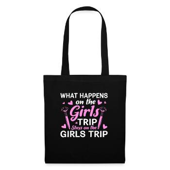 Ce qui se passe sur le voyage des filles reste drôle - Sac en tissu - noir - Devant