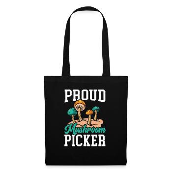 Proud Mushroom Picker Mycology Morel Hunting - Tote Bag - black - Front