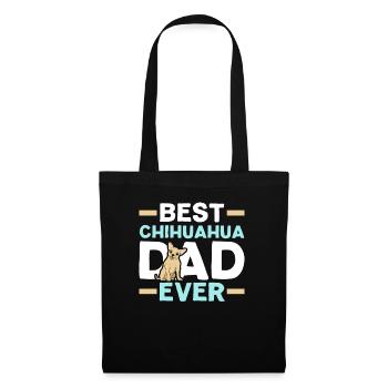 Best Chihuahua Dad Ever Dog Owner Puppy Lover Paw - Tote Bag - black - Front