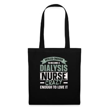 Infirmière en néphrologie Infirmière en dialyse Maladie rénale - Sac en tissu - noir - Devant