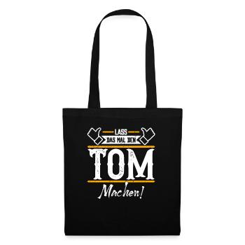 Tom Geschenkidee Geschenk Geburtstag - Stoffbeutel - Schwarz - Vorne