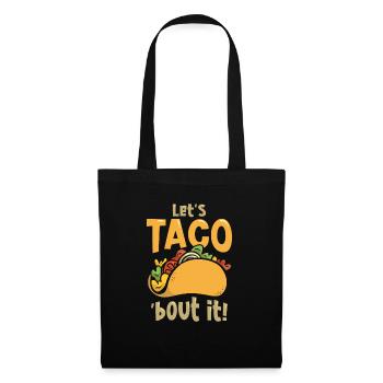 Fast-food Taco Cheesy Jeu de mots humoristique - Sac en tissu - noir - Devant