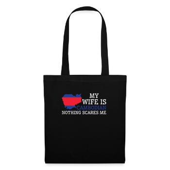 Rien ne me fait peur femme cambodgienne - Sac en tissu - noir - Devant