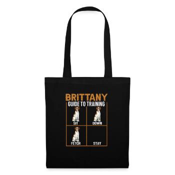 French Brittany Spaniel Epagneul Breton Gift - Tote Bag - black - Front