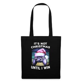 Jeu de chapeau de Noël Gamer Gamer Cadeau Gaming - Sac en tissu - noir - Devant