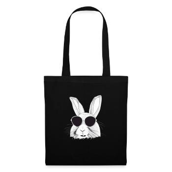 Rabbit Pet Pet Cool Lunettes de soleil Design - Sac en tissu - noir - Devant