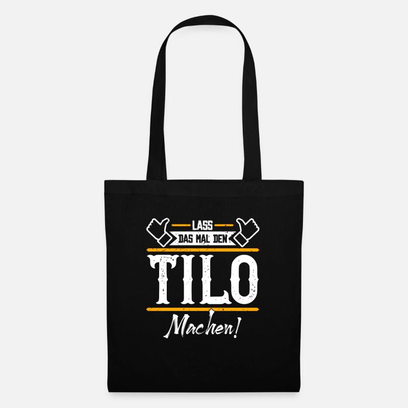 Tilo Geschenkidee Geschenk Geburtstag - Stoffbeutel - Schwarz
