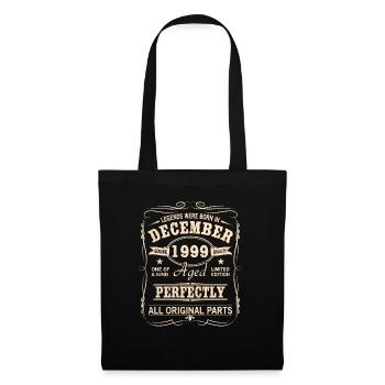 Vintage December 1999 Birthday - Tote Bag - black - Front
