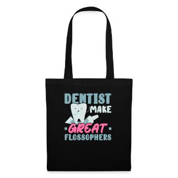 Les dentistes font de grands Flossophers École dentaire - Sac en tissu - noir - Devant