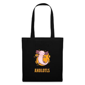 Yes I really do need all these Axolotls - Stoffbeutel - Schwarz - Vorne