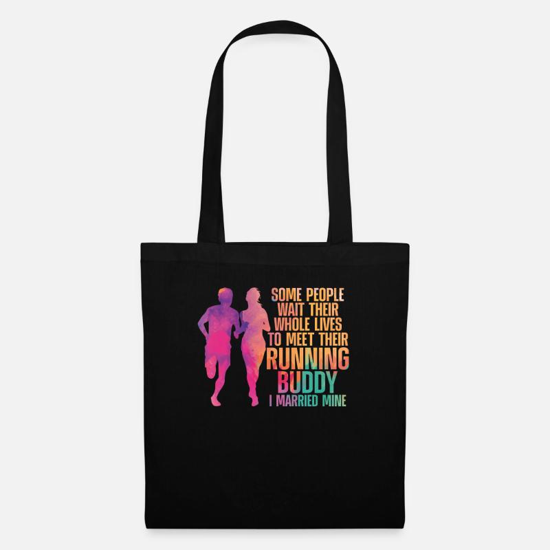 Running Runner Half Marathon - Tote Bag - black