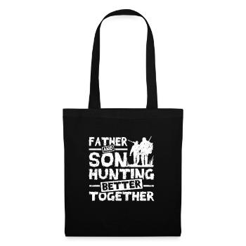 Father and son hunting better together - Tote Bag - black - Front