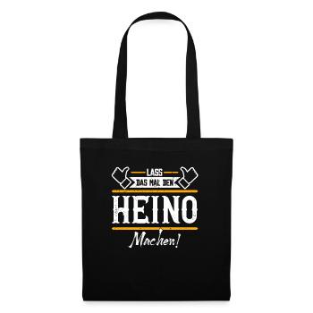 Heino Geschenkidee Geschenk Geburtstag - Stoffbeutel - Schwarz - Vorne