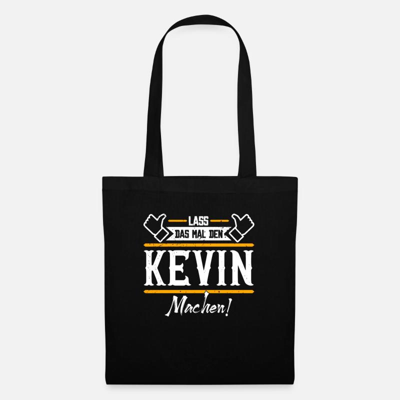 Kevin Geschenkidee Geschenk Geburtstag - Stoffbeutel - Schwarz