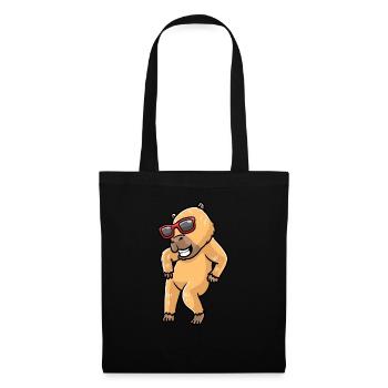 Capybara dancing with sunglasses capybara - Tote Bag - black - Front