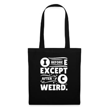 Grammar Police English Writing Teacher Apostrophe - Tote Bag - black - Front