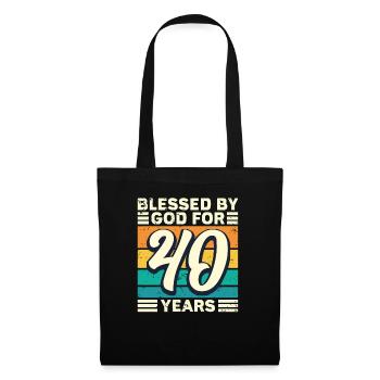 40 - Sac en tissu - noir - Devant