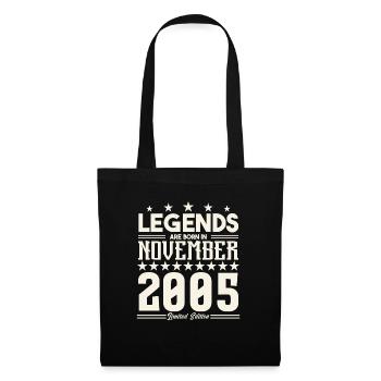 Legends Are Born In November 2005.Gift anniversary - Tote Bag - black - Front