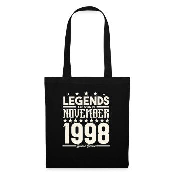 Legends Are Born In November 1998.Gift anniversary - Tote Bag - black - Front