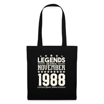 Legends Are Born In November 1988.Gift anniversary - Sac en tissu - noir - Devant