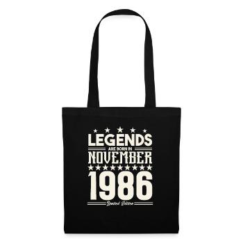 Legends Are Born In November 1986.Gift anniversary - Sac en tissu - noir - Devant