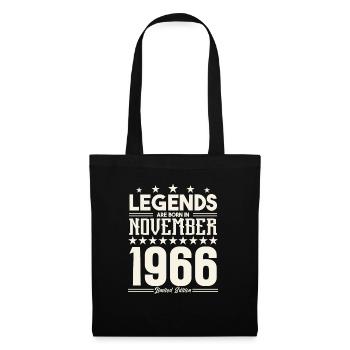 Legends Are Born In November 1966.Gift anniversary - Sac en tissu - noir - Devant