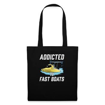 Drag Boat Racing I Drag Boat Driver Speedboat - Sac en tissu - noir - Devant