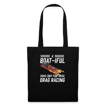 Drag Boat Racing I Drag Boat Driver Speedboat - Stoffbeutel - Schwarz - Vorne