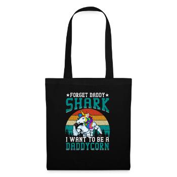 Agissez comme mon papa Lifestsyles Daddycorn Licorne - Sac en tissu - noir - Devant