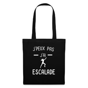 je peux pas j'ai escalade femme - Sac en tissu - noir - Devant