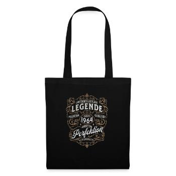 Geburtstag 59. Geburtstag Frau Mann 1964 Lustig - Stoffbeutel - Schwarz - Vorne