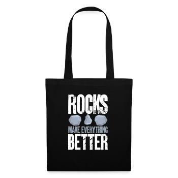 Rockhound Geology Rock Collecting Stone Collectors - Tote Bag - black - Front