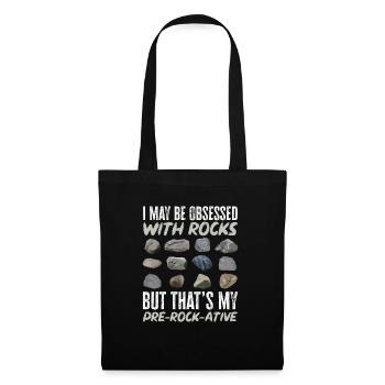 Rockhound Geology Rock Collecting Stone Collectors - Tote Bag - black - Front