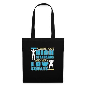 Toujours avoir des normes élevées et des squats très bas rétro - Sac en tissu - noir - Devant