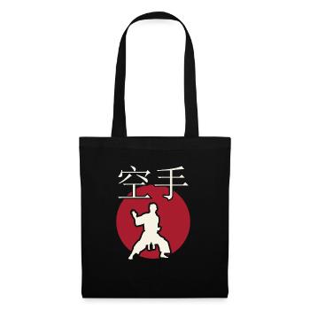 Karate. Kampfsport. Geschenkidee. Japan - Stoffbeutel - Schwarz - Vorne