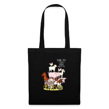 Agriculteur Pas le temps que mon peuple ait besoin de moi - Sac en tissu - noir - Devant