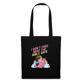 I Don't Care What The Bible Says Kawaii Satanic - Tote Bag - black - Front