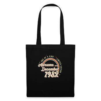 Edition limitée géniale depuis décembre 1982 - Sac en tissu - noir - Devant