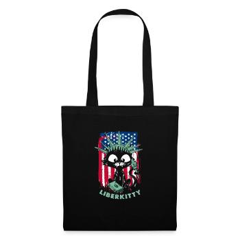 Chat Statue de la Liberté Liberkitty - Sac en tissu - noir - Devant
