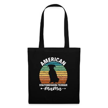 American Staffordshire Bull Terrier Staffy Dog - Tote Bag - black - Front